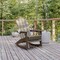 Flash Furniture Brown Adirondack Rocking Chair with Cupholder LE-HMP-1044-31-BR-GG - alternate 1